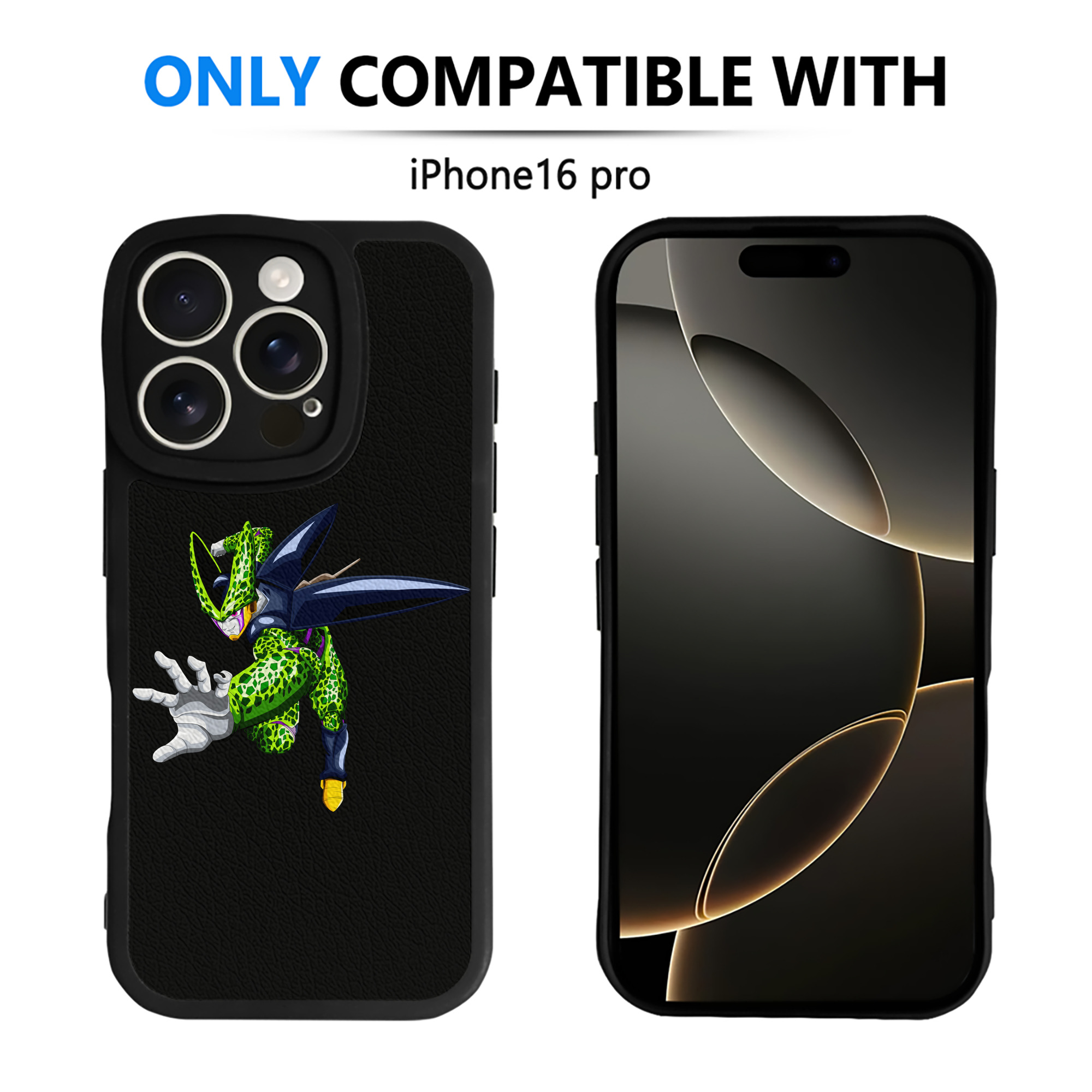 （画像用） ドラゴンボール セル DRAGON BALL Cell 【iPhone 16シリーズ対応】シリコンスマホケース（レザー調） 材質：シリコン